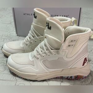 NIB APL TechLoom Defender High-top Hiking Sneakers Sz 8 Pristine Off-white Cream